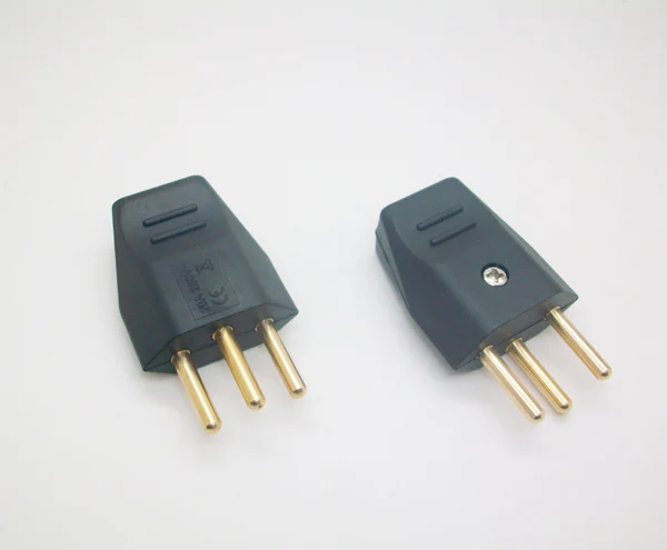 巴西250v 3 针交流直流电源插头