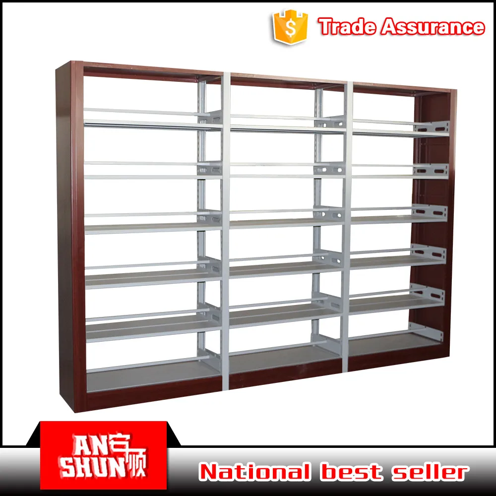 
FAS-064 modern steel furniture School used book shelving Metal Book shelf for library 