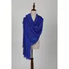 New product custom design printed wool shawl,blue cashmere scarf