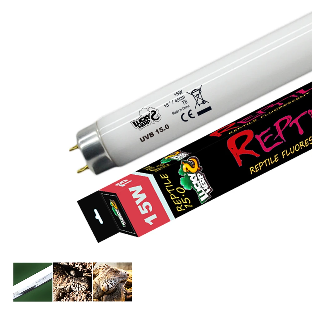 Reptile application 18 inch Compact Fluorescent bulb uva uvb 15.0 t8 tube and heat light for iguana