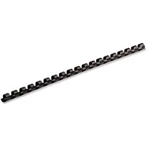 FELLOWES MANUFACTURING 52507 Plastic Comb Bindings, 5/16quot; Diameter, 40 Sheet Capacity, Black, 100 Combs/Pack