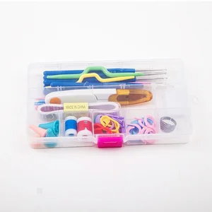 Charmkey Knitting Accessory crochet hook set sewing set for hand knitting sewing kit box set