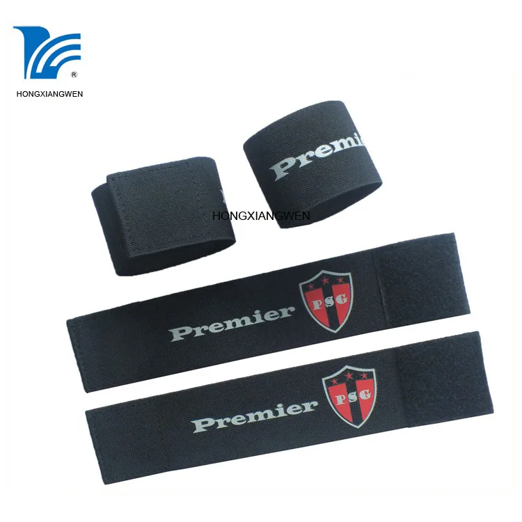 

Wholesale promotional custom Shin guard Soccer Strap, White;black;customized