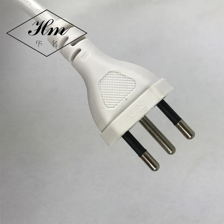 100 Pure Copper Brazil Power Cord Plug Brazil Power Supply Cord With