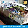 Plastic commercial building architecture model in estate