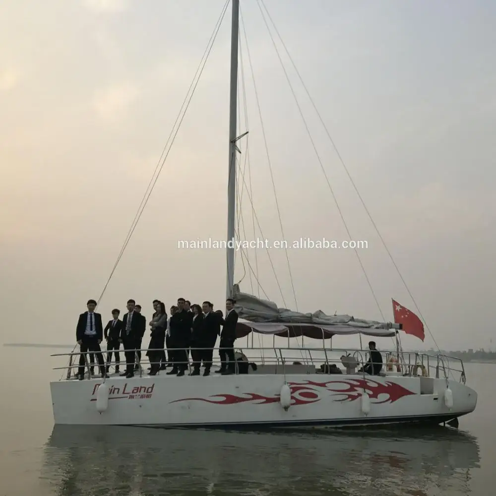 
10 meter 32 foot fiberglass Catamaran for 30 passenger chartering for US and Ca market 