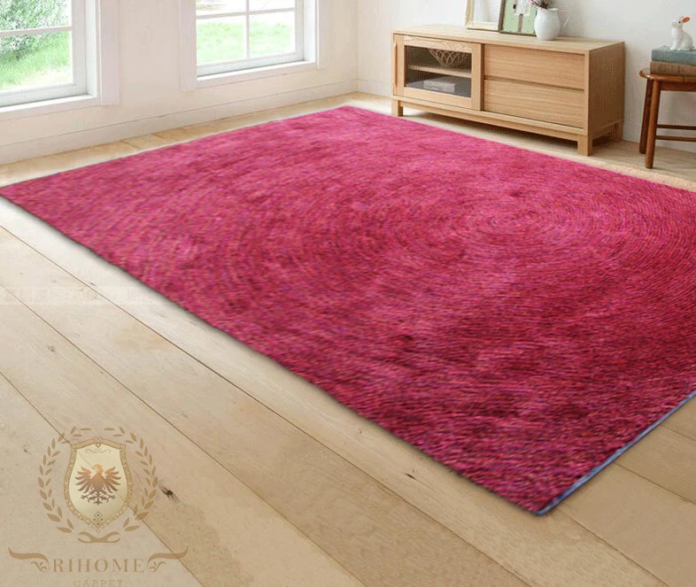 Rihome Antislip Rug Indoor Mat Carpet Cut To Size Brown Bathroom