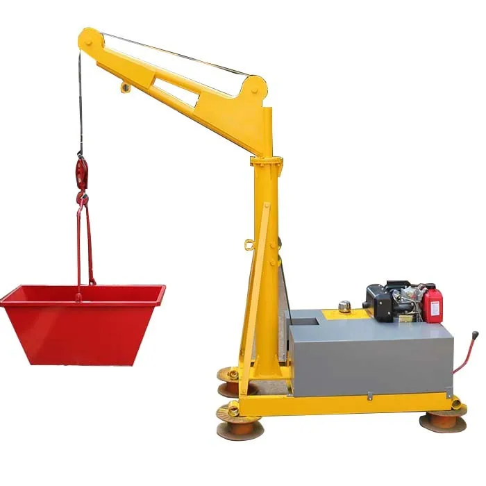 Diesel Jib Hoist Crane/small Portable Jib Hoist For Lifting 500kg