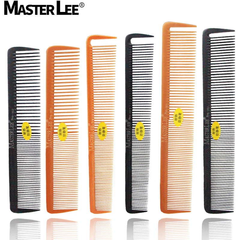 

masterlee hand made bekelite cutting comb barber detangler comb for salon, Balck +yellow