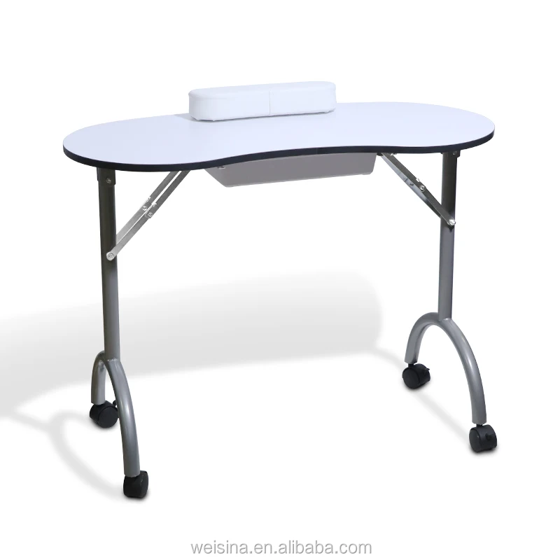 Simple Foldable Elegant Trolley Portable Manicure Nail Table