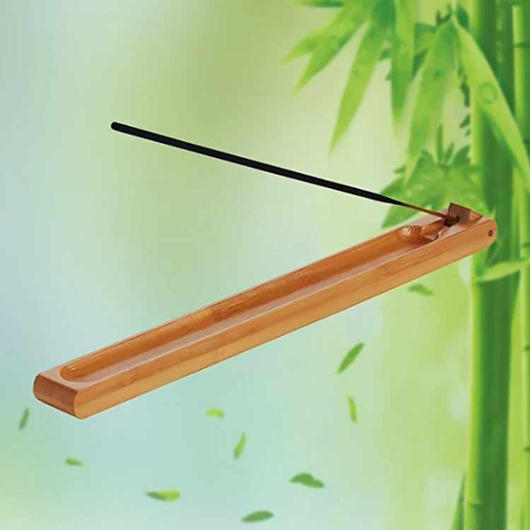 dorisdoll 5 Pcs Incense Burner Holder Sticks Bamboo Wooden Ash Catcher 9.06 Inches Long for Mediation Yoga Spa Shrine 