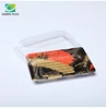 Chinese manufacturers supply directly disposable plastic sushi box sushi party tray with lip