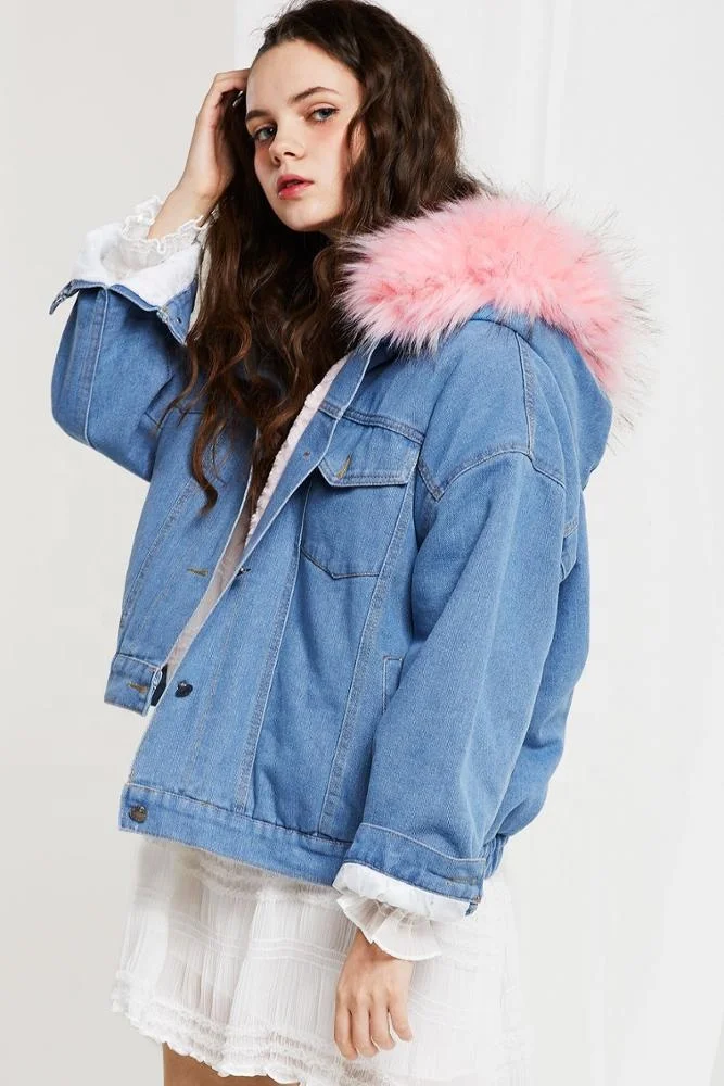 Winter Jackets Women Fashion Fox Denim 