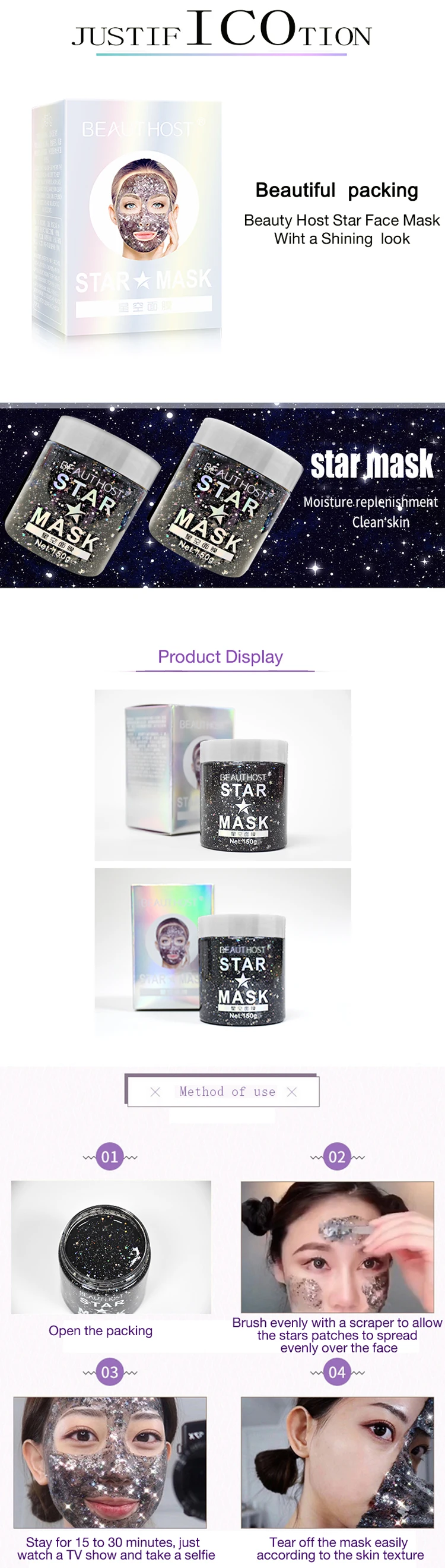 プライベートラベル韓国ピールオフリフトハイドレーティングスターグリッターマッドフェイスマスクスキンケア用 Buy スターマスク スターキラキラ顔マスク スター韓国マスク Product On Alibaba Com