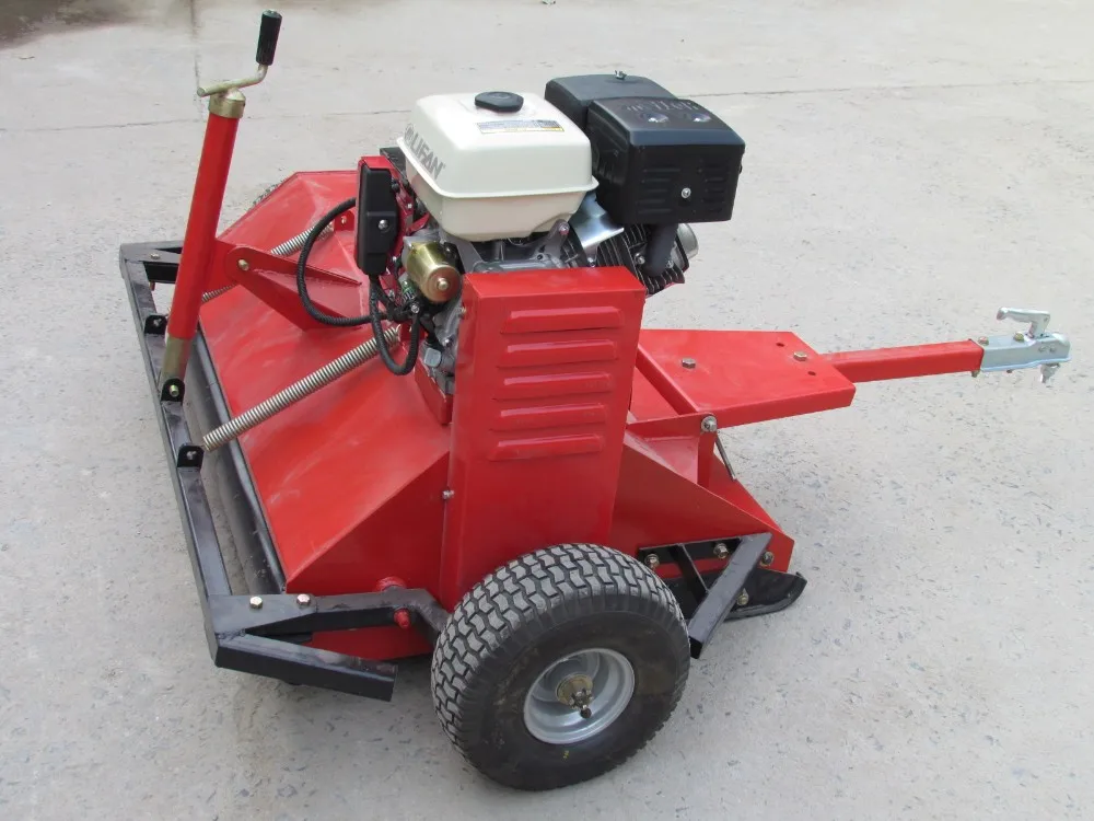 Red Gasoline Powered Sinolink Atv Grass Cutter Mower Buy Grass Cutter
