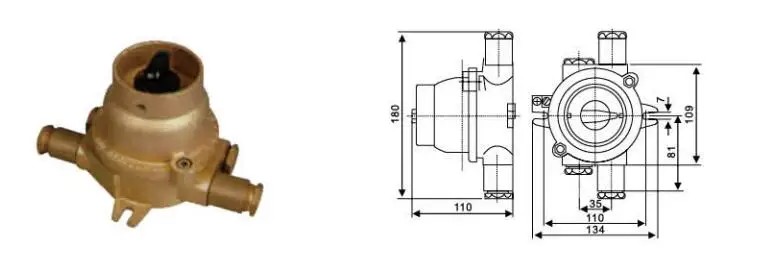 380V 16A Brass casting explosion-proof magnetic switch