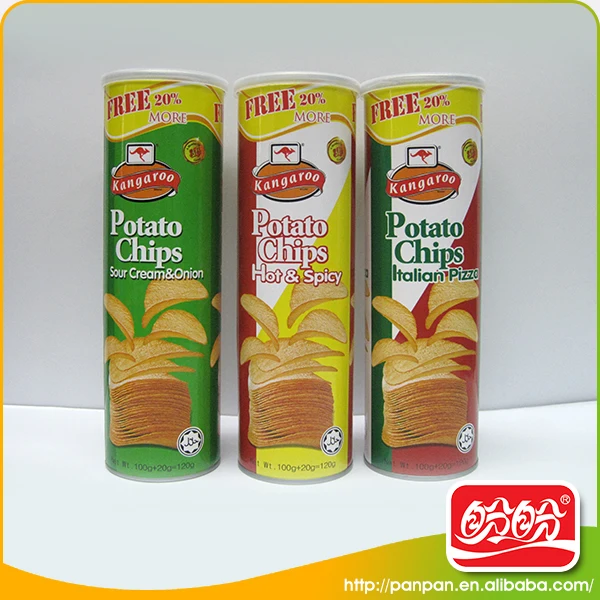 
halal snacks Canned packaging OEM potato chips 