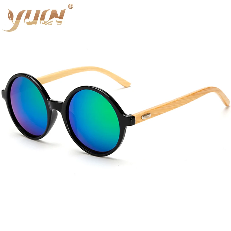 

Classic small round sunglasses bamboo arms glasses custom logo cheap sun glasses wholesale, Custom colors