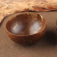 

2018 Best Selling 100% natural Coconut shell Bowl fully Polished with Coconut Oil durable bowls