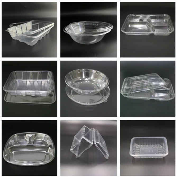 pla clear salad bowl with lid
