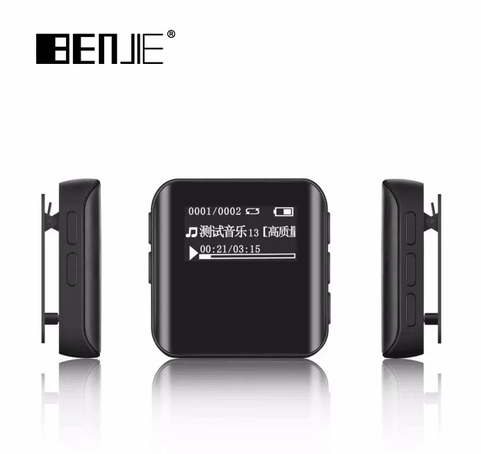 1.1 Inch Oled Screen Smallest Cube Clip Music Player With Mini Am/fm