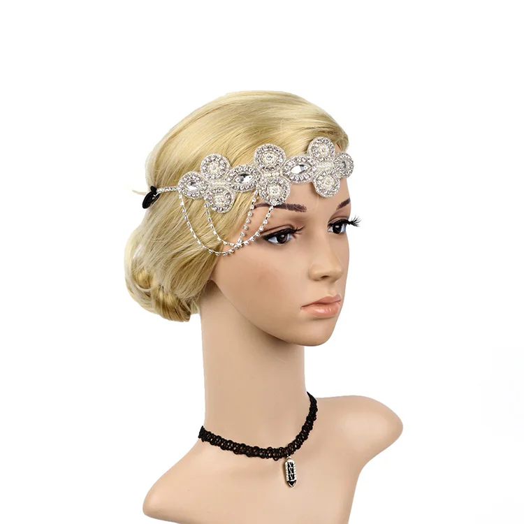1920s Flapper Headband 20s Great Gatsby Headpiece Headband Flapper Gatsby Hair Accessories Crystal - Headband,Gatsby Headpiece,Hair Headband Product Alibaba.com