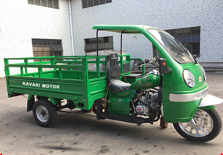Chinese Kavaki Motor Electric Rickshaw 3 Wheel Electric Gasoline Moped Cargo Tricycles 250cc Tuk