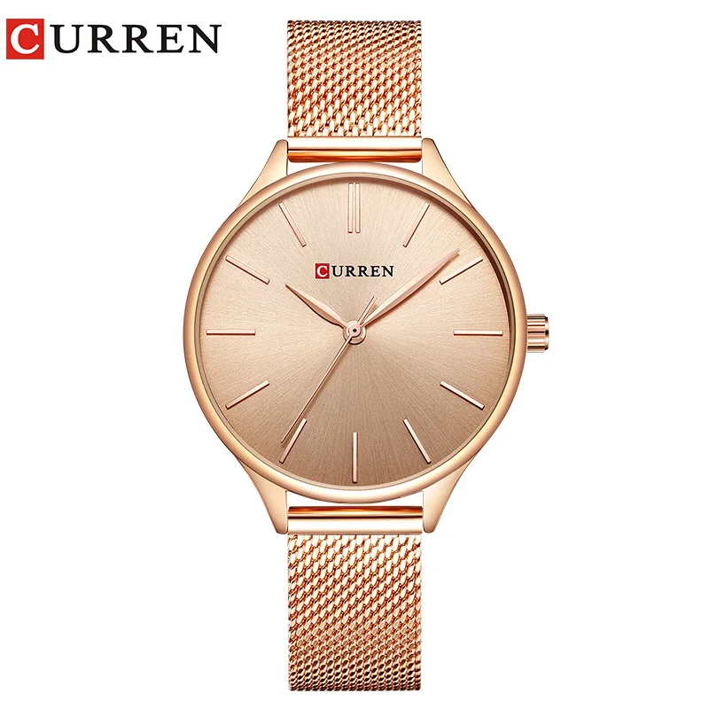 

relojes de mujer Luxury Watches Stainless Steel Strap Ladies Fashion Simple Dial Quartz Curren 9024 Women Minimalist Watch Hot