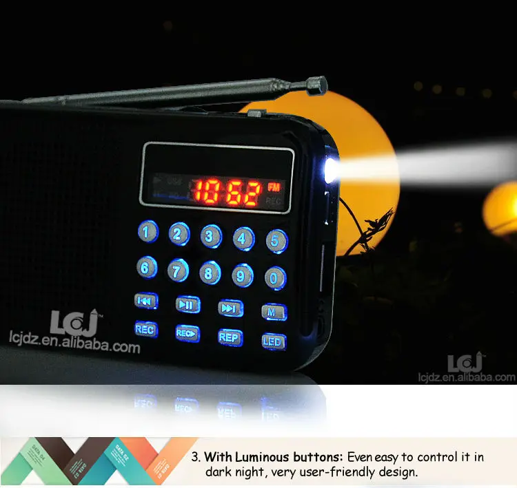 Lcj L065 Smallest Portable Mini Mp3 Player Fm Radio Audio Sound Voice