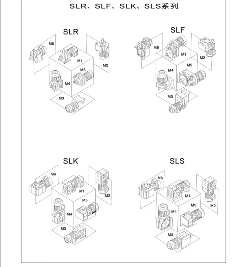K Series Bevel Helical Gear Motoreductor Gearboxes Dc Motor Gearbox