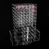 New Arrivals 2018 Hot Sale Countertop Crystal Acrylic Makeup Organizer Cases Rotating Lipsticks Holder Acrylic Brush Display