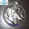 Bird & pick inside flat clear acrylic ball ornament for sale