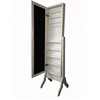 Yasen Houseware Outlets New Wooden Mirror Jewelry Cabinet,Free Standing Mirror With Storage,Mirrored Jewellery Cabinet