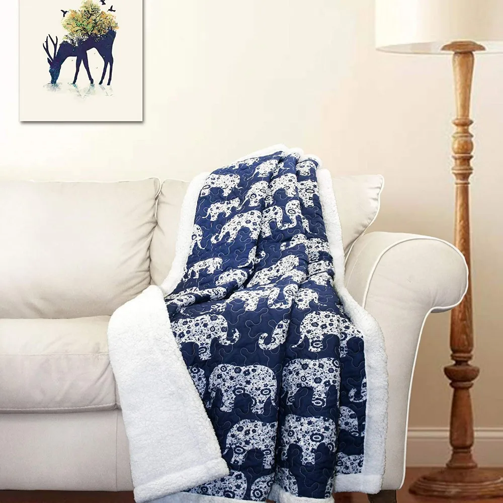 plush elephant blanket