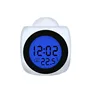 Zogift Multi-function Digital LCD Wall Projection Voice Talking Temperature Display LED Alarm Clock