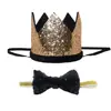 Birthday Party Cute Pet Birthday Crown Hat and Bow tie Collar Set for Dog Cat