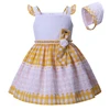 CUSTOM MADE Pettigirl wholesale clothing cotton lace kid new model girls easter dresses