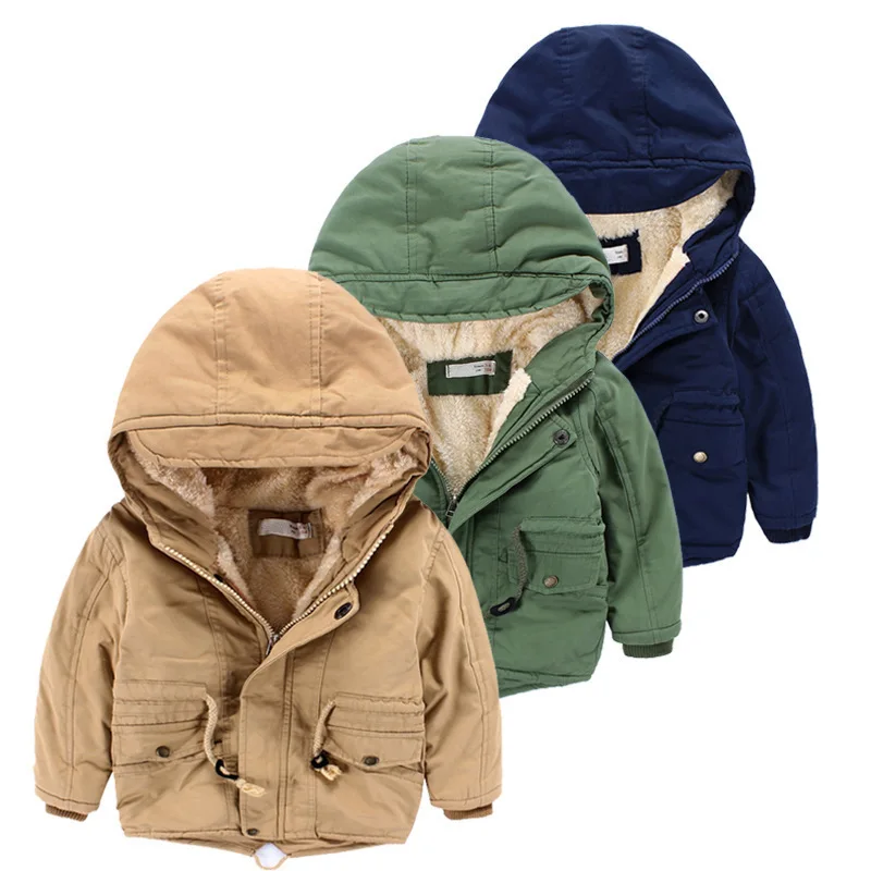 

Wholesale Fashion Winter Children Coat Cotton Kid Boys Coat Children Winter Coat, Khaki/ green/ dark blue