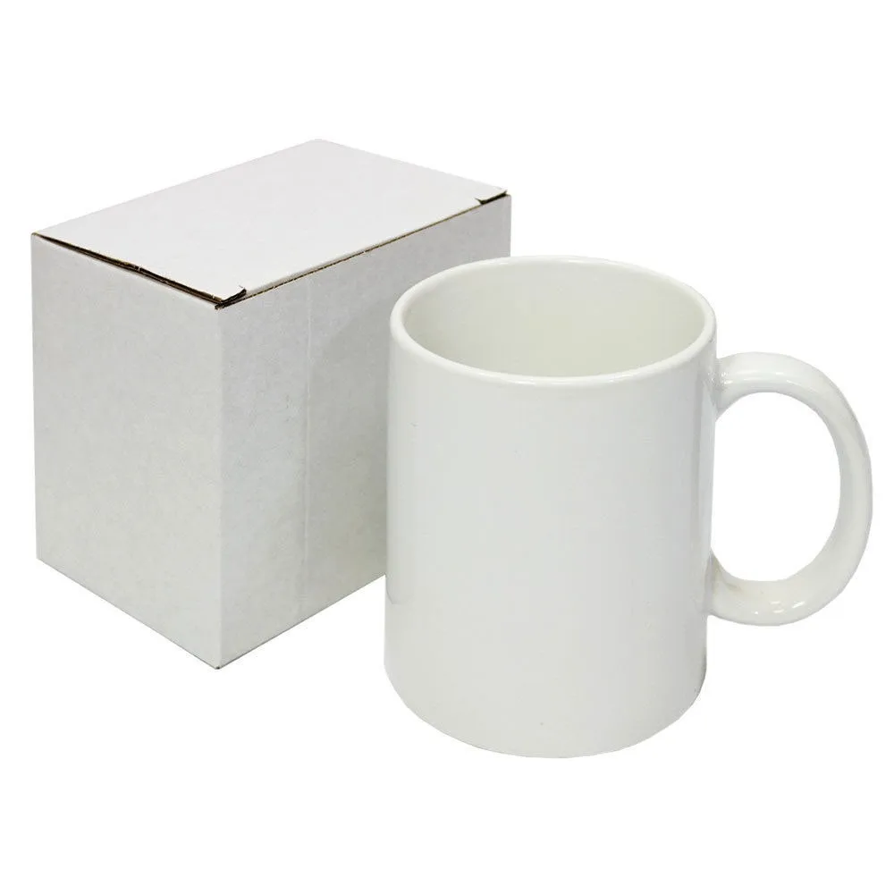 

DIY Logo Custom Top Grade 11oz Porcelain White Mug Heat Transfer Blank Mug For Sublimation