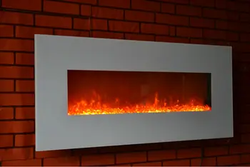110v 120v 220v 240v White 50 Wall Mounted Electric Fire Place
