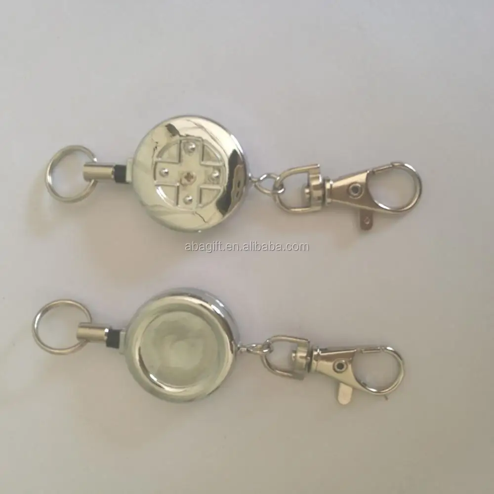 Durable Retractable Key Reel - Recoil Keyring with Clip 80cm Length -  Stationery Wholesale
