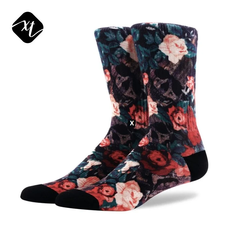 

custom logo top quality new design crew sublimated socks, Custom color