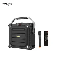 

w-king k3 karaoke k song bluetooth wireless bluetooth outdoor stereo speakers with wireless megaphone, romate