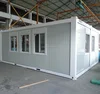 Folding And Movable Flat Packed Modified Container House / Portable Container Home For Camp