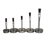 Metal tin screw cap with brush