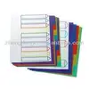 file folder with color index tab dividers machine