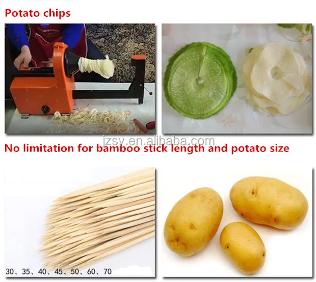 GZZT Electric Potato Tower Maker Korean Twister Potato Machine