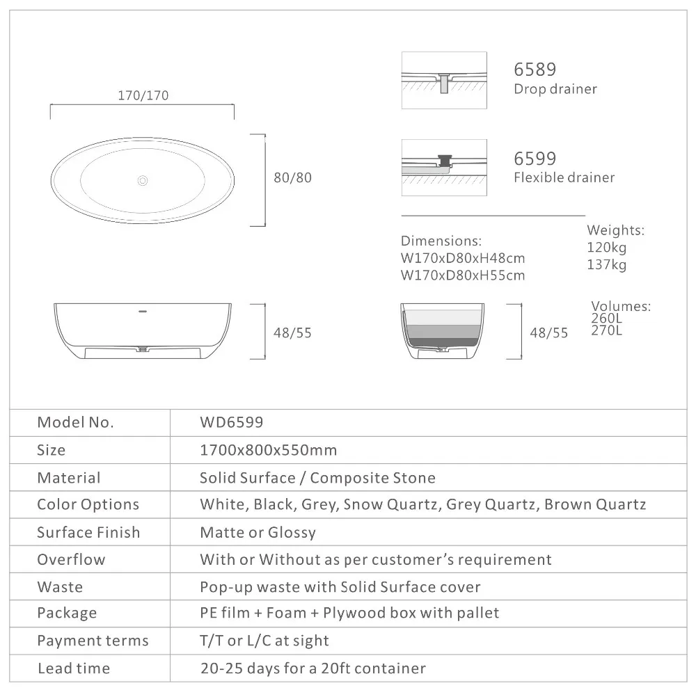 Best Selling Solid Surface Composite Stone Freestanding Bathtub Italian Design Wd6599 Buy Solid Surface Bathtub Composite Stone Bathtub Popular Bathtub Product On Alibaba Com