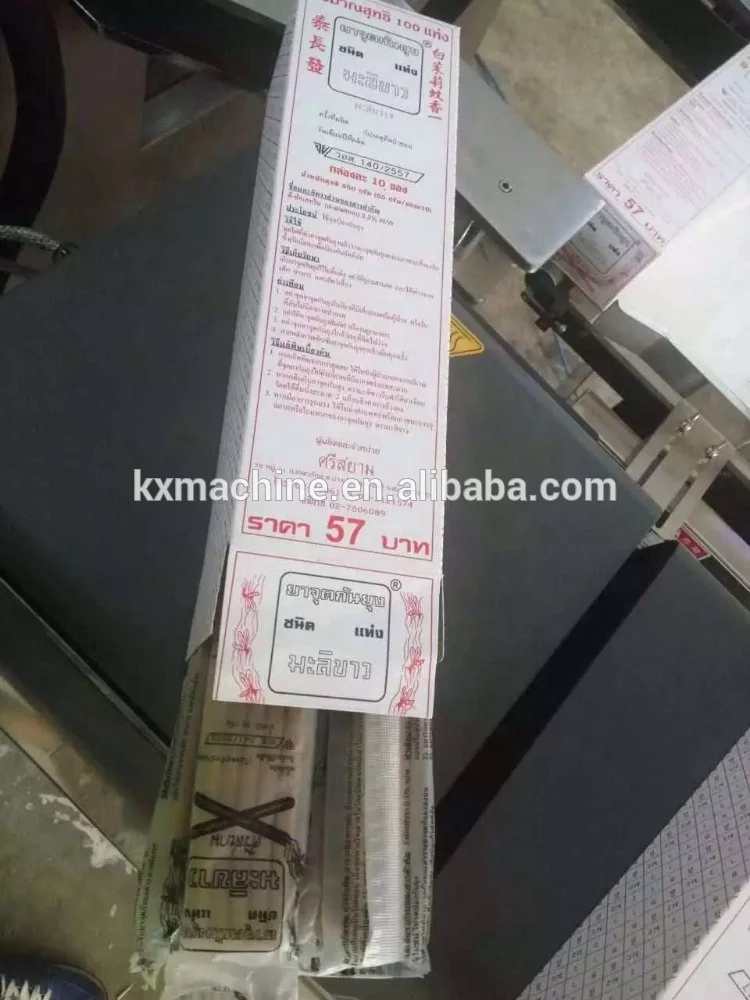 
packaging carton box making machine for incense stick automatic packer 