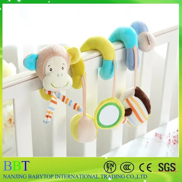 Baby Bed Hanging Toy/baby Bed Crib Pram Cartoon Animal Detachable